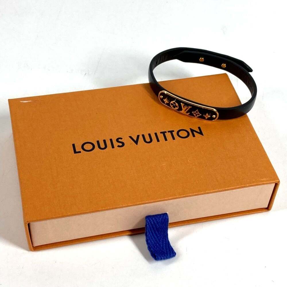 LOUIS VUITTON Monogram Leather Bracelet - Picture 8 of 8